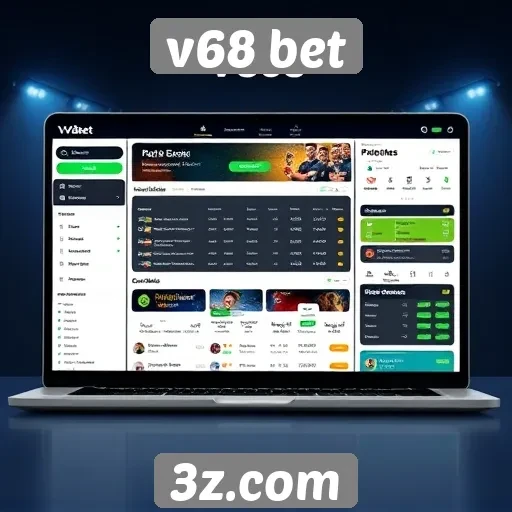 Interface intuitiva do v68 bet para jogadores